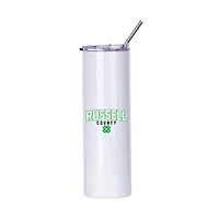 RUSSELL COUNTY SKINNY TUMBLER WITH STRAW