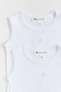 Logo Sleeveless Bodysuit 2-Pack