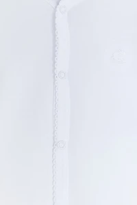 Basic Snapped Short Sleeves Uni Bodysuit