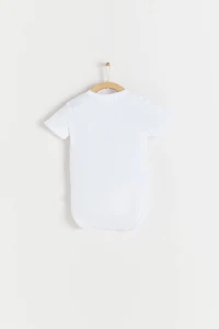 Basic Snapped Short Sleeves Uni Bodysuit