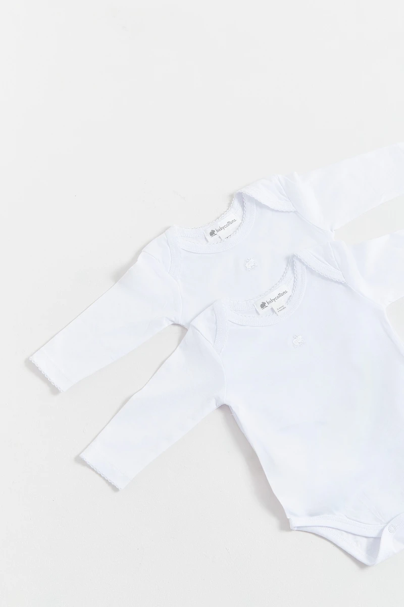 Logo Long Sleeve Bodysuit 2-Pack