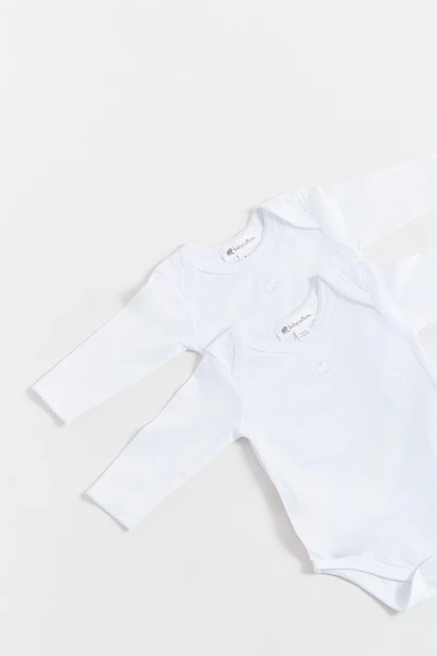 Logo Long Sleeve Bodysuit 2-Pack