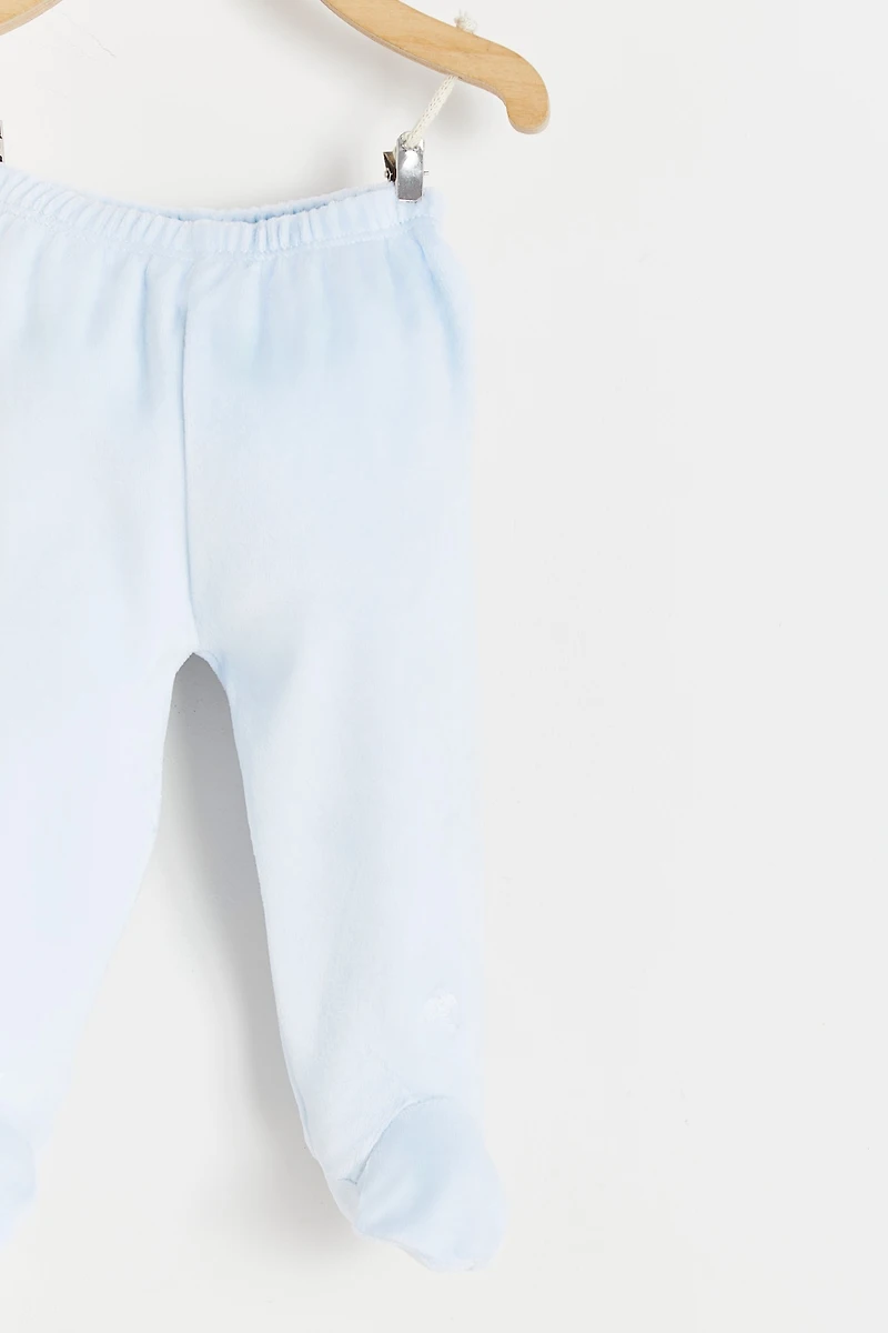 Velour Footed Pants