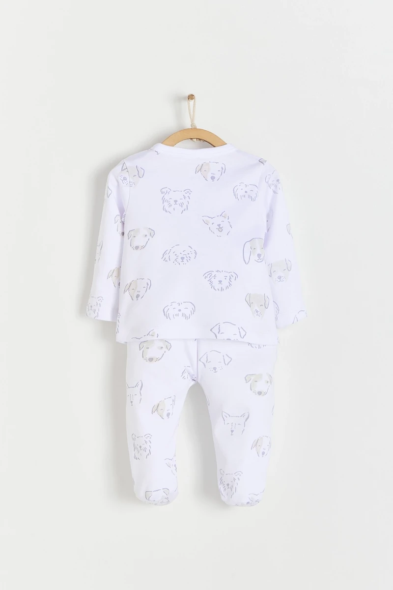 Paws Kimono Top & Pants Set