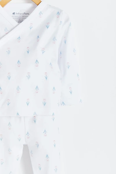 Tulips Kimono Top & Pants Set