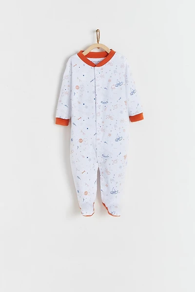 Halloween Snaps Footed Pajama