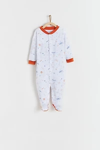 Halloween Snaps Footed Pajama
