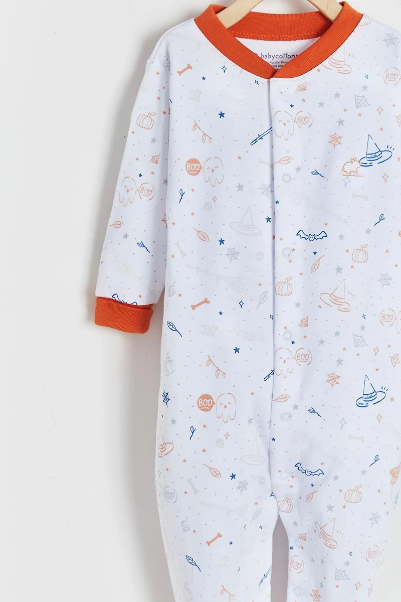 Halloween Snaps Footed Pajama