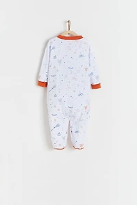 Halloween Snaps Footed Pajama