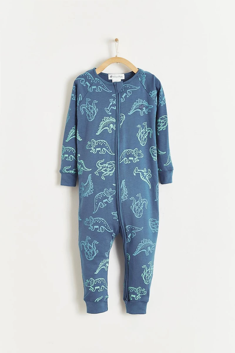 Rex Zip One-Piece Snug Pajamas