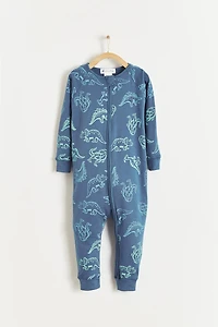 Rex Zip One-Piece Snug Pajamas