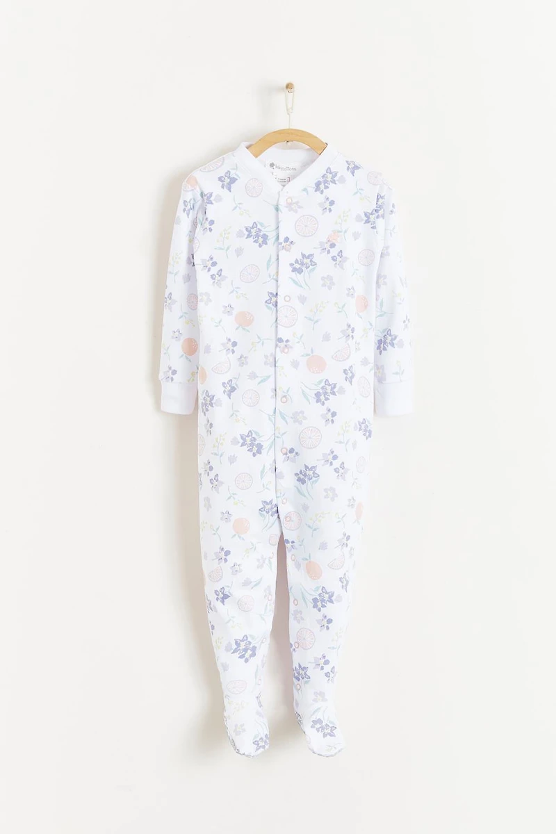Orange Snug Footie Pajamas