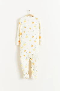 Nature Waffle Snug Footie Pajamas