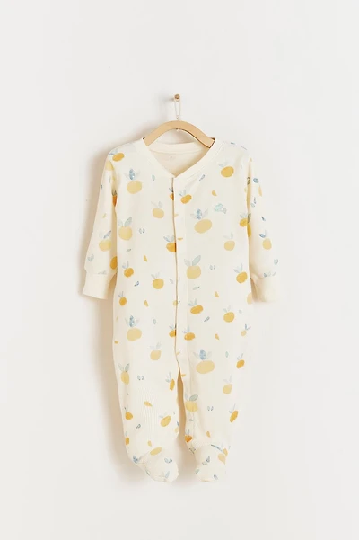 Nature Waffle Footie Pajamas