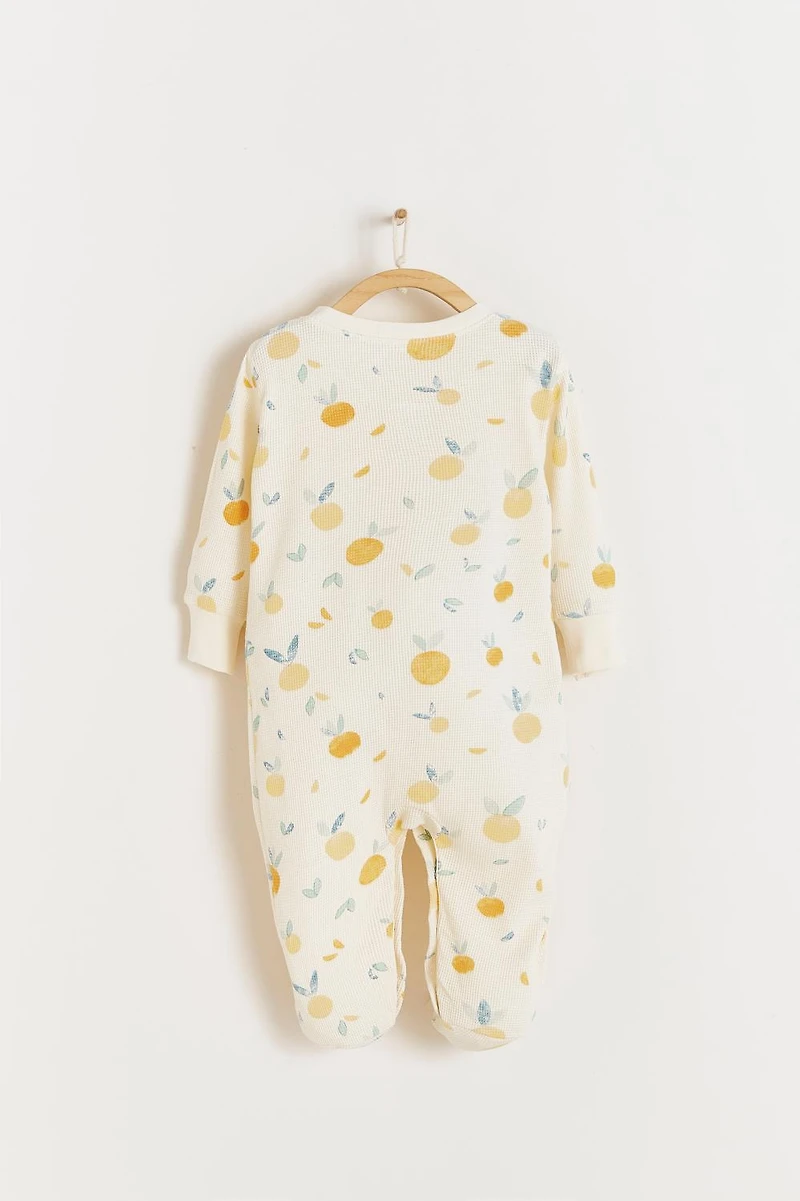 Nature Waffle Footie Pajamas