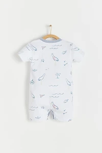 Sea Zip Footed Pajama