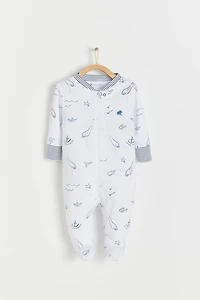 Sea Zip Footed Pajama