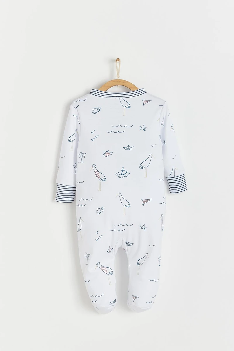 Sea Zip Footed Pajama