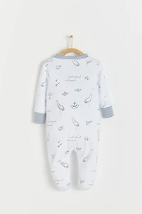 Sea Zip Footed Pajama