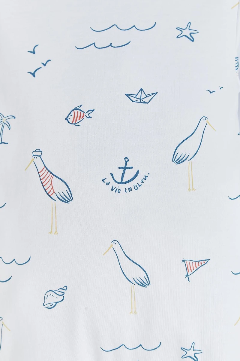 Sea Zip Footed Pajama