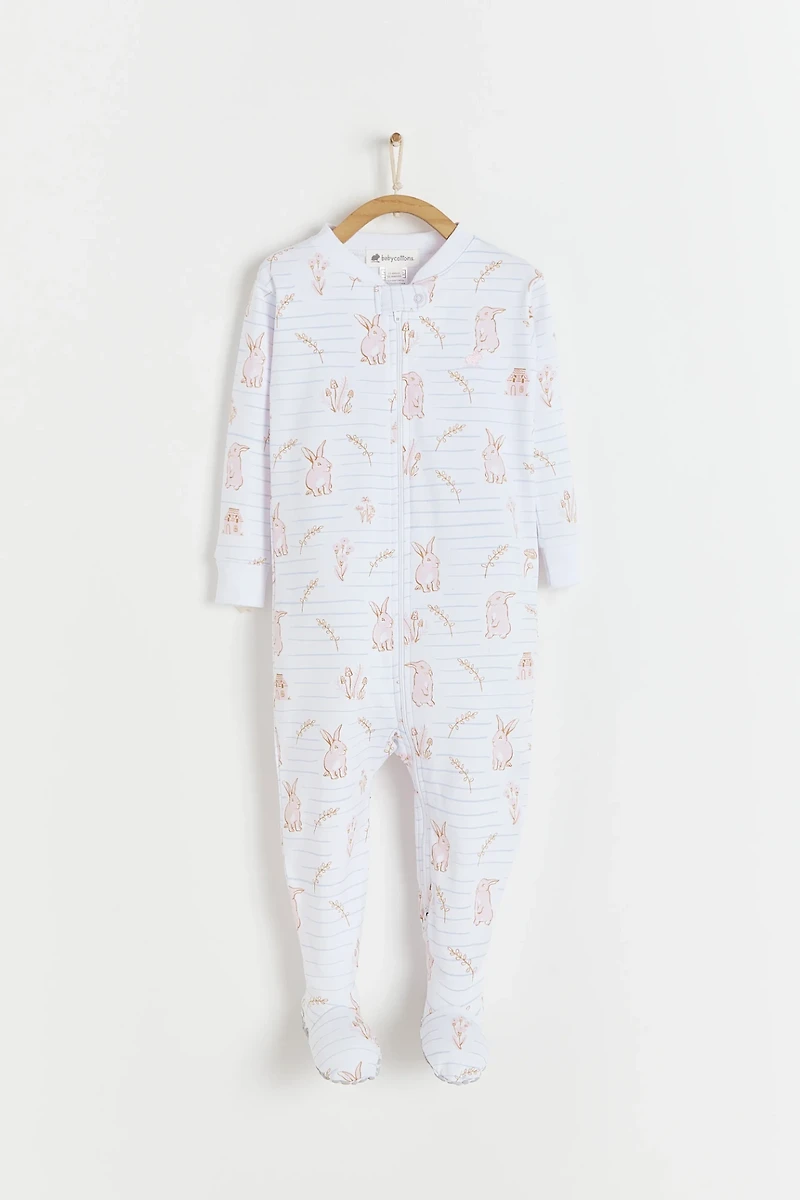 Pom Snug Fit Zip Footed Pajama