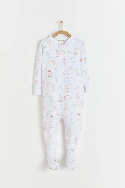 Pom Snug Fit Zip Footed Pajama