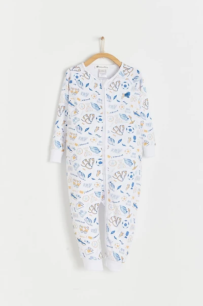 Inter Snug Fit Zip Footless Pajama