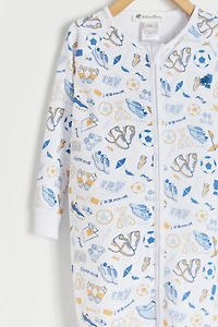 Inter Snug Fit Zip Footless Pajama