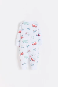 Rafi Snap Footless Pima Cotton Pajama