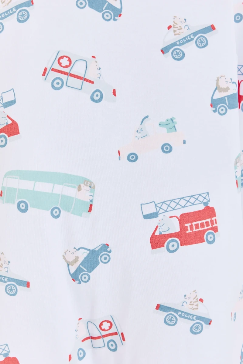 Rafi Snap Footless Pima Cotton Pajama
