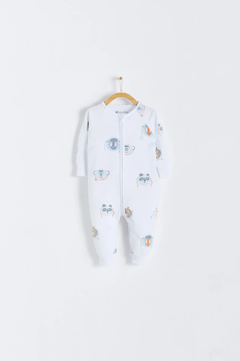 Wild Zip Footless Pajama