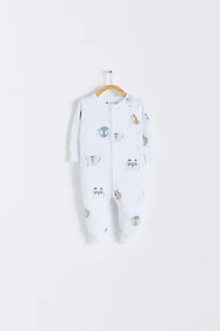 Wild Zip Footless Pajama