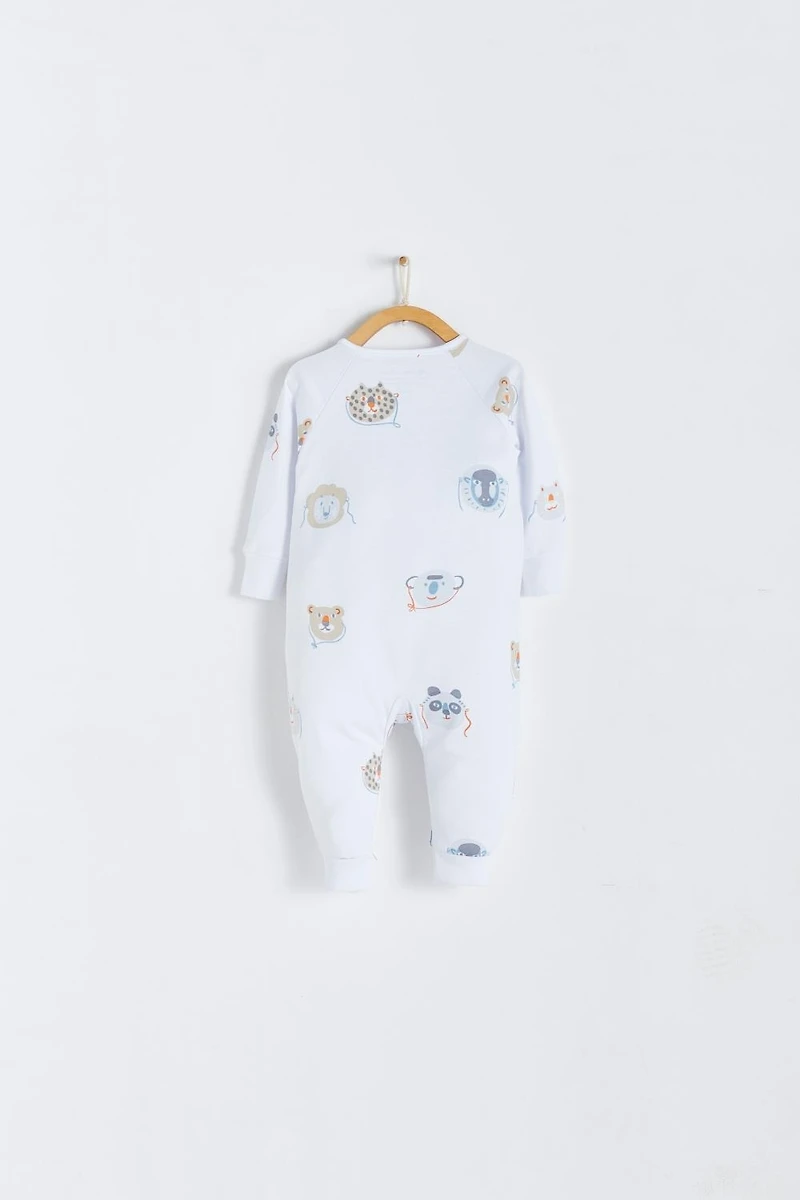 Wild Zip Footless Pajama
