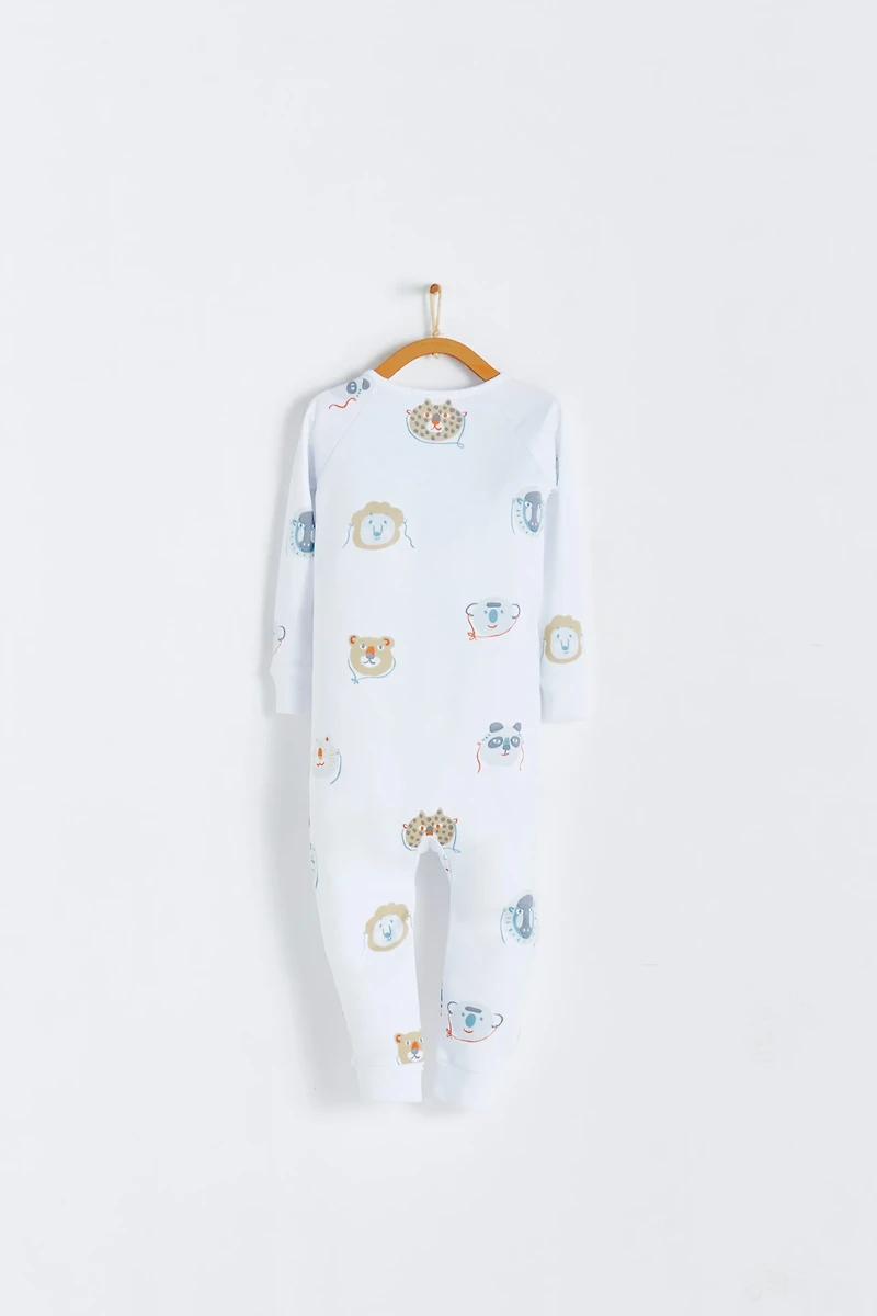 Wild Snug Fit Zip Footless Pajama