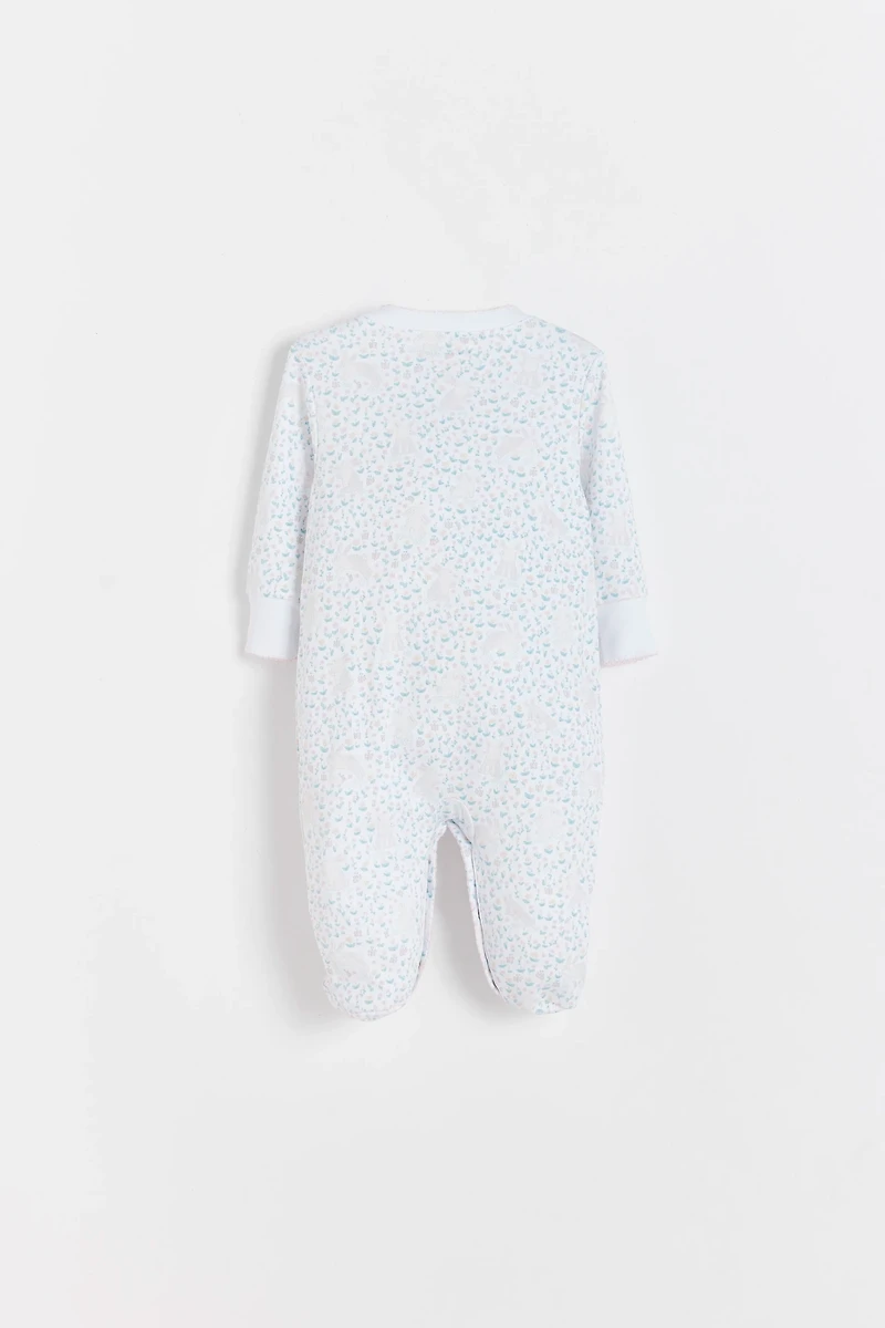 Caramel  Front-Snap Footie