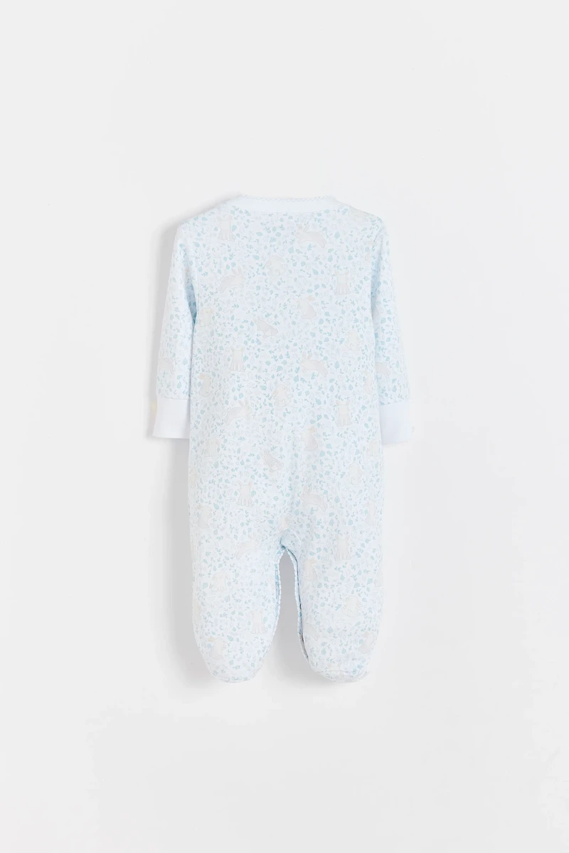 Peanut Front-Snap Footie