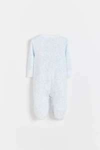 Peanut Front-Snap Footie