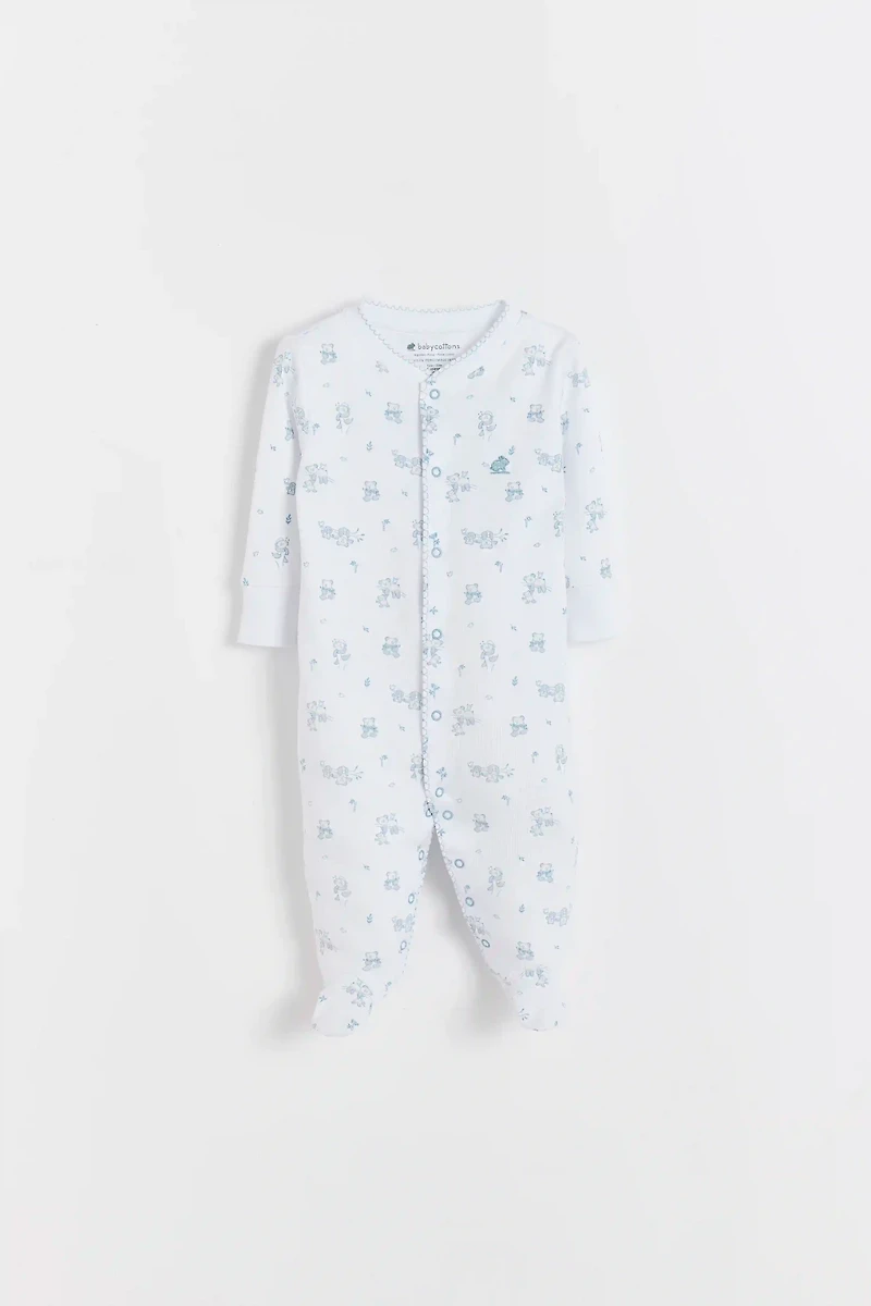 Little Panda Front-Snap Footie