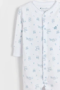 Little Panda Front-Snap Footie