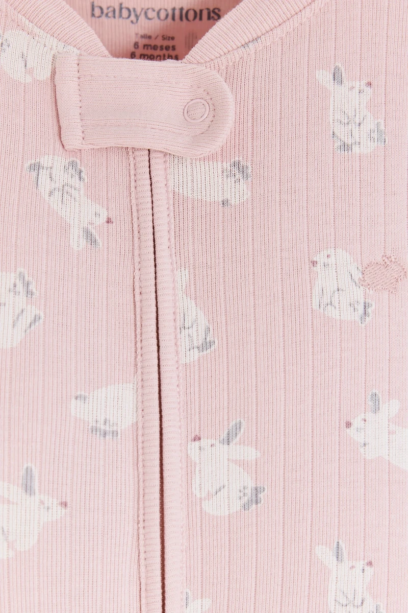 Hoppers Zip Footed Pajama