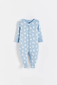 Hoppers Zip Footed Pajama