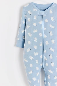 Hoppers Zip Footed Pajama