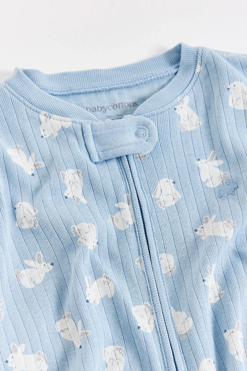 Hoppers Zip Footed Pajama
