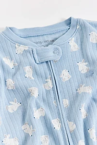 Hoppers Zip Footed Pajama