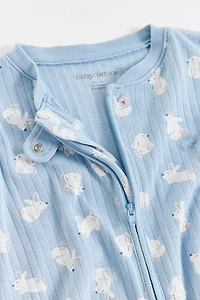 Hoppers Zip Footed Pajama