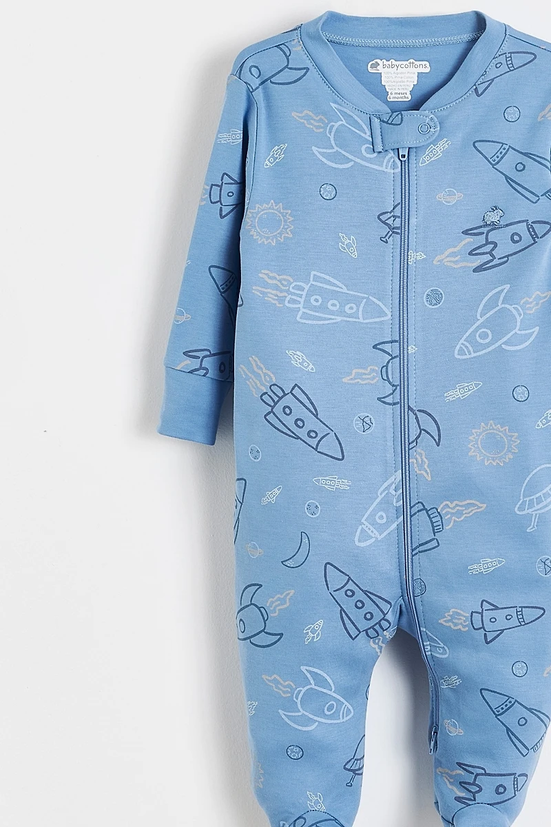 Skyward Zip Footed Pajama