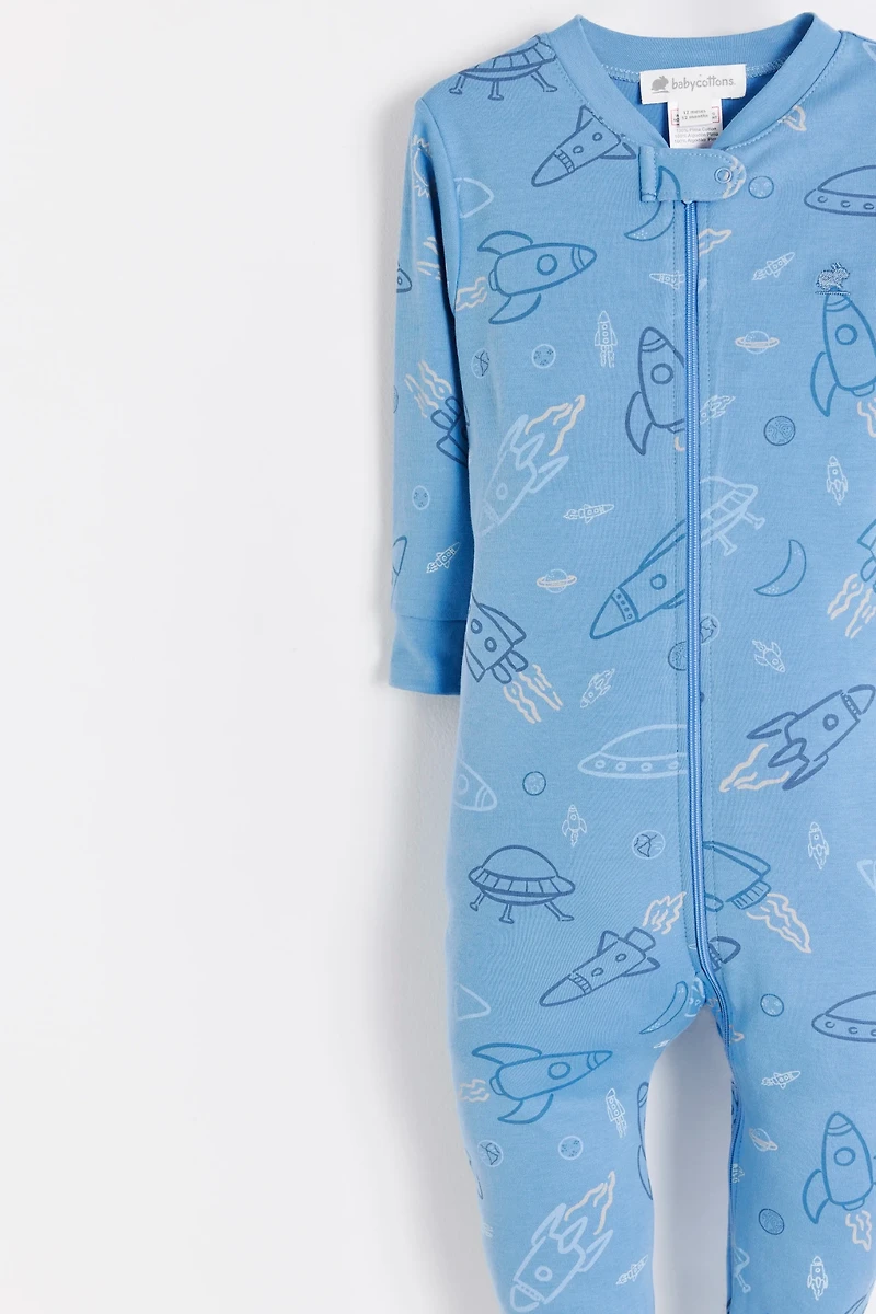 Skyward Snug Zip Footed Pajama