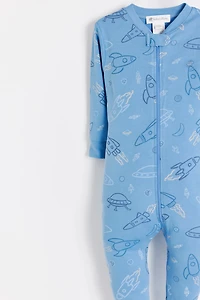 Skyward Snug Zip Footed Pajama