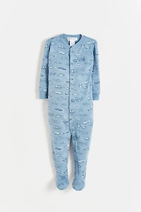 Air Squad Front-Snap Snug Fit Footie