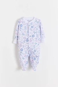 Big Bloom Front Snap Footie